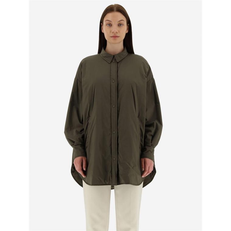 Herno Oversized Shirt Jacket, Military